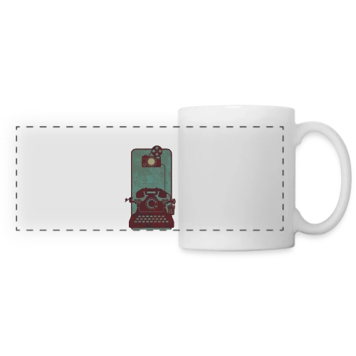 L'Évolution du Smartphone - Mug panoramique contrasté et blanc