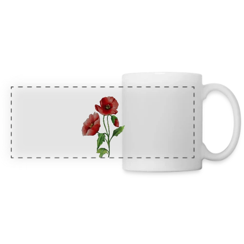 Jardin Fleuri Intemporel - Mug panoramique contrasté et blanc