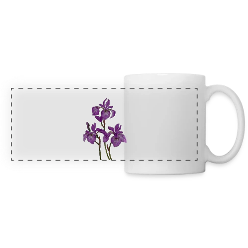 Éclat Floral - Mug panoramique contrasté et blanc