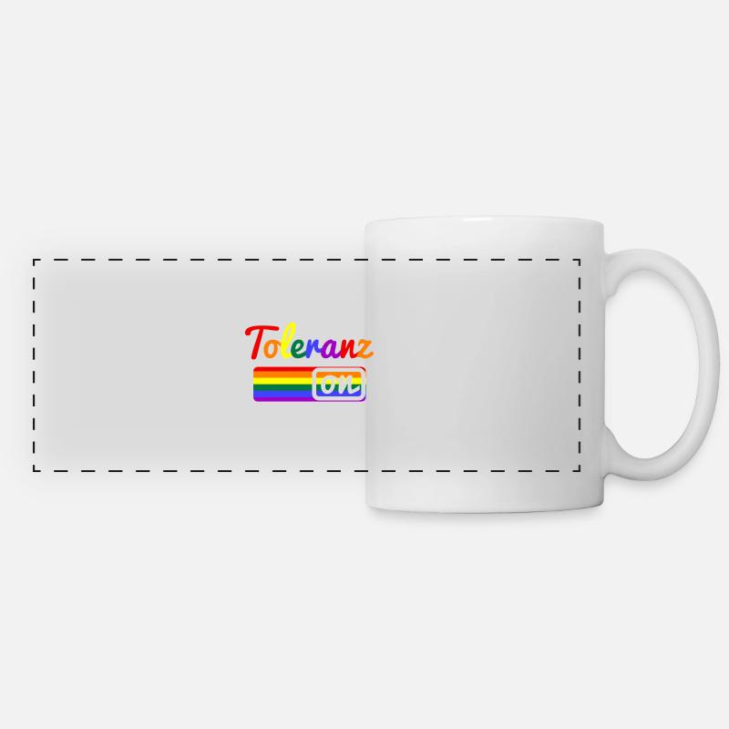 tolerance - Panoramic Mug - white