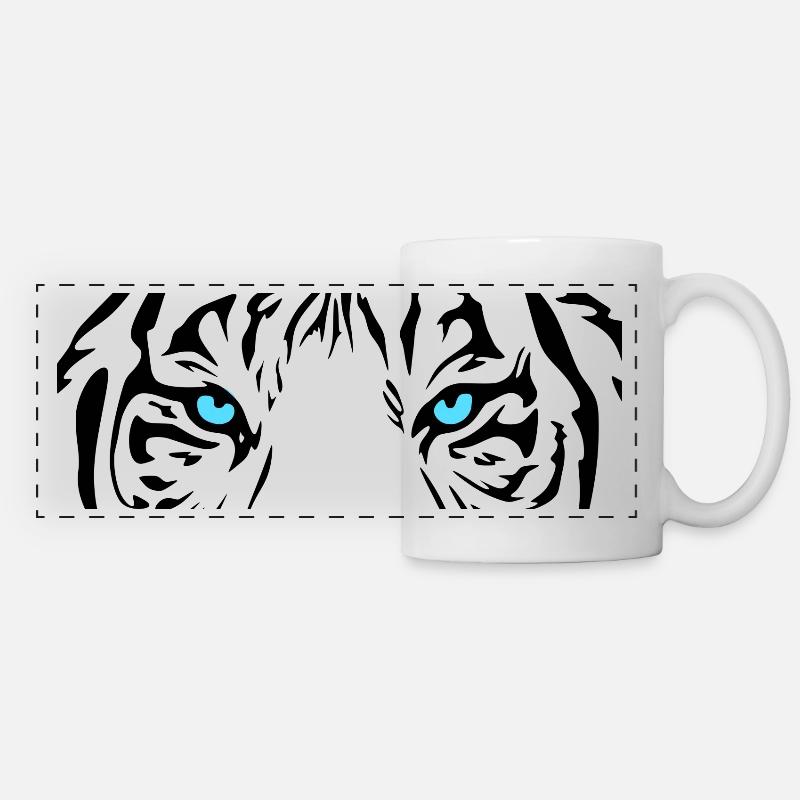 Tiger - Panoramatasse - Weiß