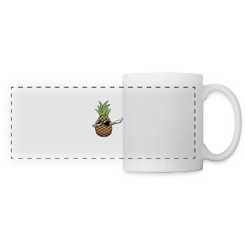 Dabbing Ananas Dab Sonnenbrille Hawaii Geschenk - Panoramatasse - Weiß - Vorne