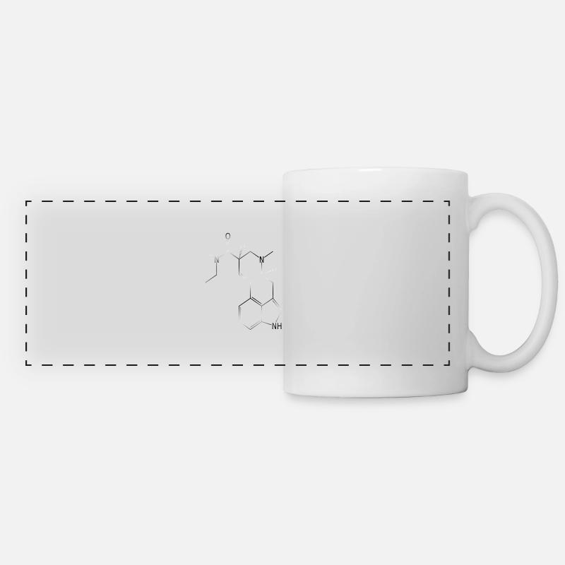 LSD structural formula molecule A. Hofmann Bicycle Day - Panoramic Mug - white