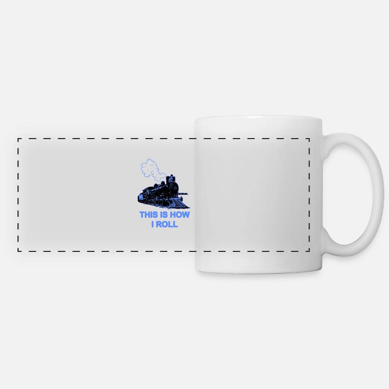 Train driver Train driver Railway slogan gift - Panoramic Mug - white