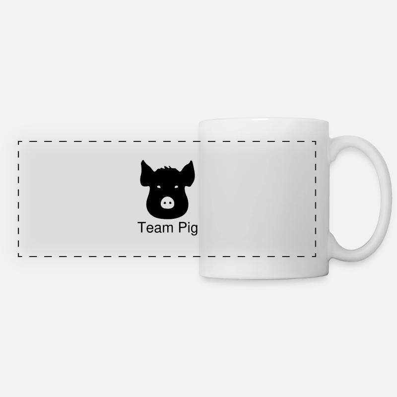 HBL Team Pig black 1b1d3964bd25233fd7111078634ff07 - Panoramic Mug - white