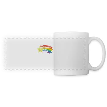 Motivationnel Grand Rêveur Rêve Grand Inspirant - Mug panoramique contrasté et blanc - blanc - Devant