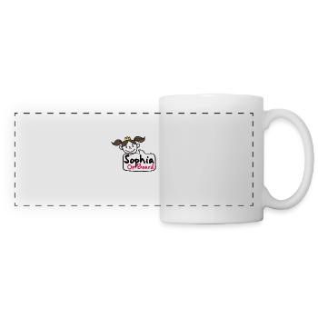 Sophia à bord - Mug panoramique contrasté et blanc - blanc - Devant