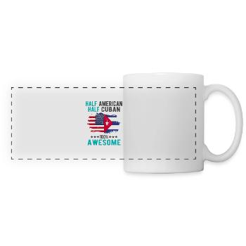 Half American Half Cuban - Panoramic Mug - white - Front