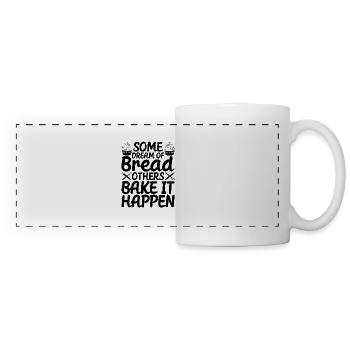 Funny bread baker - Panoramic Mug - white - Front