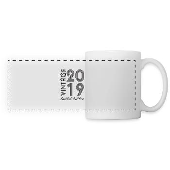 Vintage 2019 Vintage Birthday Retro Vintage - Panoramic Mug - white - Front