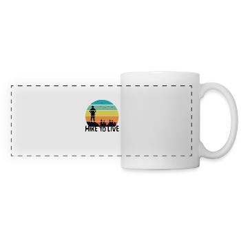 Hike To Live - Panoramic Mug - white - Front
