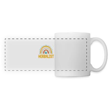 Herbalists Rainbow Design - Panoramic Mug - white - Front