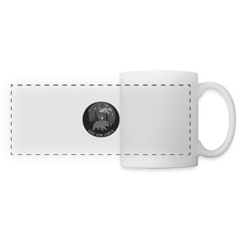 Aimez notre terre - Mug panoramique contrasté et blanc - blanc - Devant