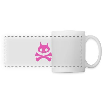 Cat Skeleton Girl - Panoramic Mug - white - Front