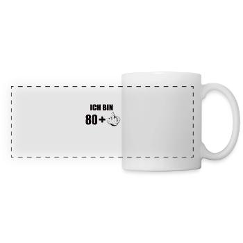 81 Geburtstag - Panoramatasse - Weiß - Vorne