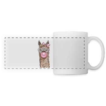 Llama lama alpaca no problama probllama - Panoramatasse - Weiß - Vorne