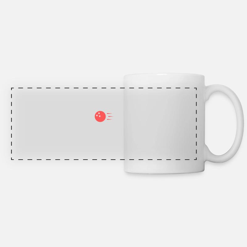 Bowling Sayings Bowling Bowler Skittles Gift - Panoramic Mug - white