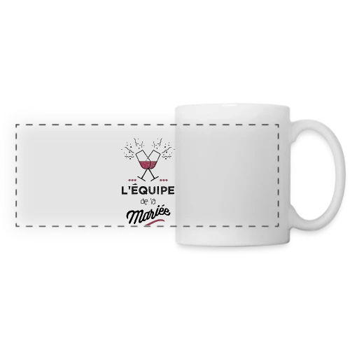 T-shirt "Équipe de la Mariée" | EVJF - Mug panoramique contrasté et blanc