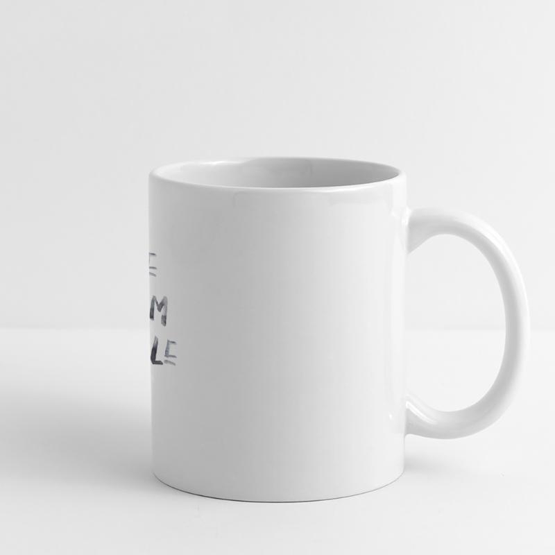 all beginning is difficult Latin quotation scripture Panoramic Mug