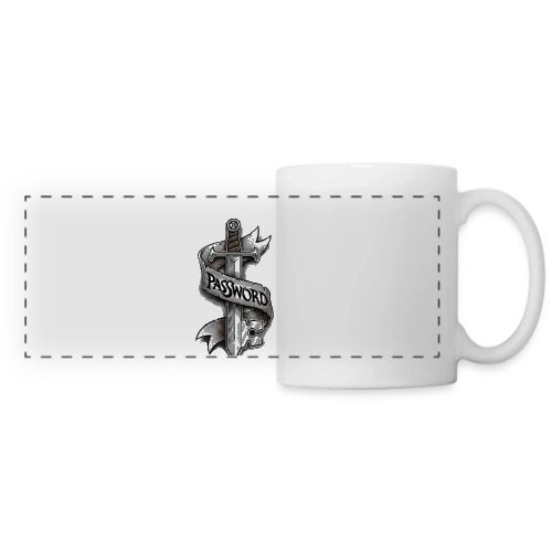 Cyber-Épée Secrète - Mug panoramique contrasté et blanc