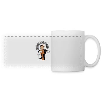 football de table - Mug panoramique contrasté et blanc - blanc - Devant