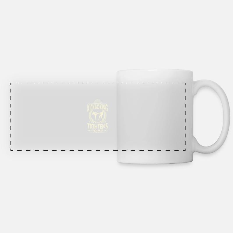 Kickboxing tightens you up - Panoramic Mug - white