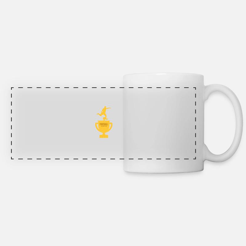 Football Cup - Panoramic Mug - white