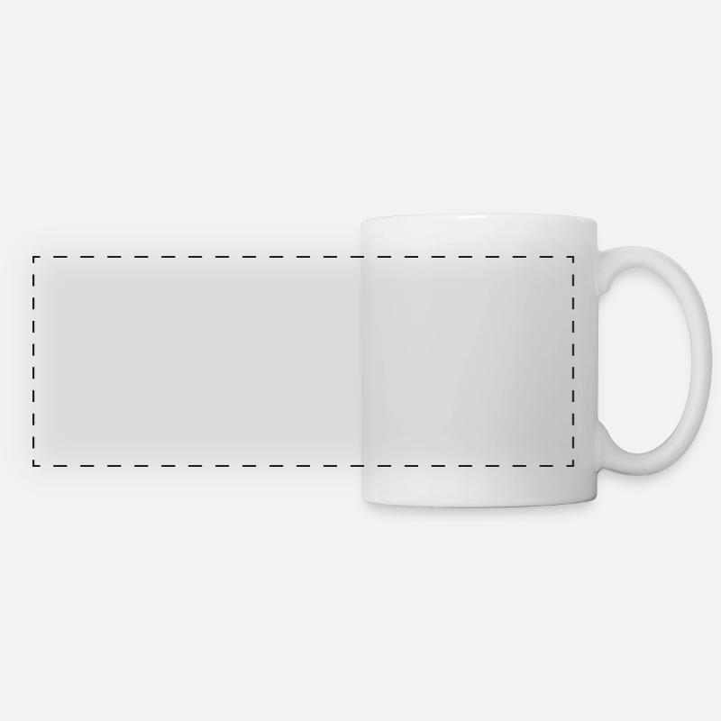 rugby - Mug panoramique contrasté et blanc - blanc