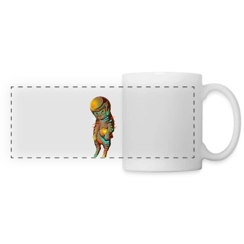 Félin Touchdown - Mug panoramique contrasté et blanc