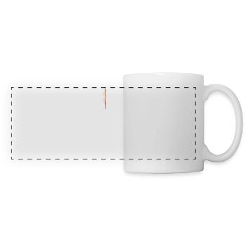 Fox with tracks - Panoramic Mug - white - Front