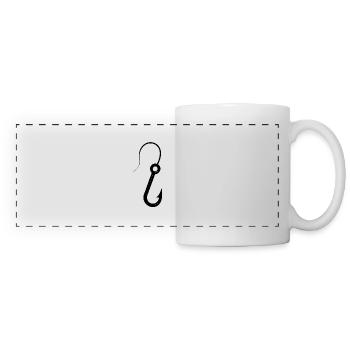 Fishing hook fishing latin - Panoramic Mug - white - Front