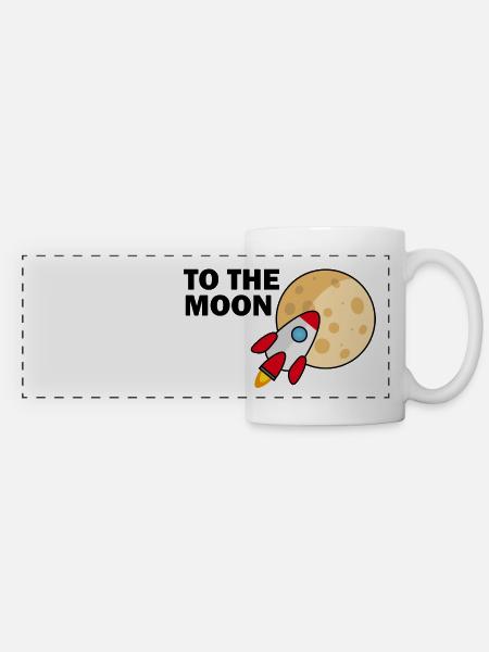 TO THE MOON - Panoramatasse - Weiß