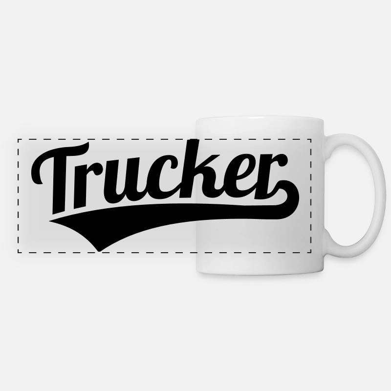 Trucker - Panoramatasse - Weiß