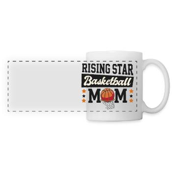 Rising Star Basketball Mom - Panoramic Mug - white - Front