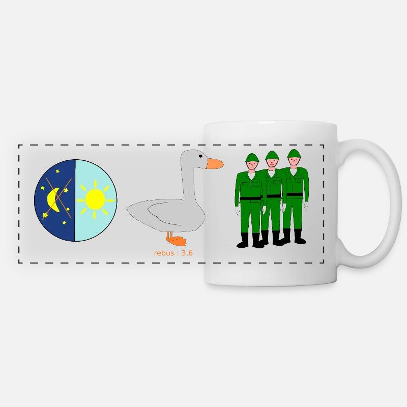 Rebus Naja - Tazza panoramica - bianco