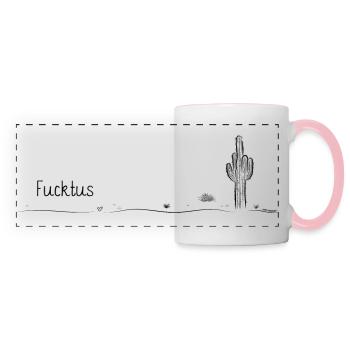 Fucktus© - Panoramatasse - Weiß/Pink - Vorne