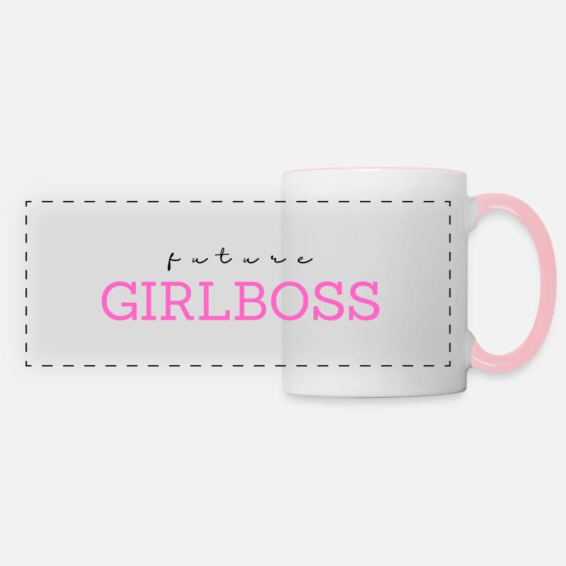 Future Girlboss - Panoramic Mug - white/pink