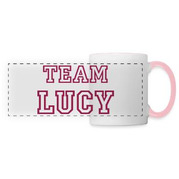 TEAM LUCY Dog Name TeamTricot - Panoramic Mug - white/pink - Front