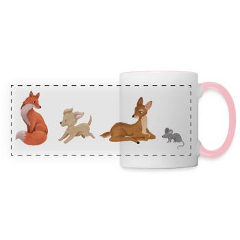 Animal lovers - Panoramic Mug - white/pink - Front