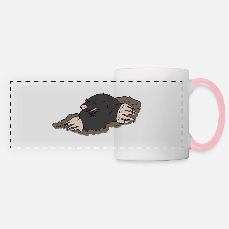 Mole - Panoramic Mug - white/pink