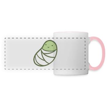 Süße Bohne - Panoramatasse - Weiß/Pink - Vorne