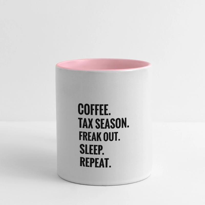 Comptabilité | Comptable comptable Comptable Comptable Mug panoramique contrasté et blanc