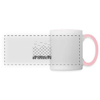 be creative - Panoramatasse - Weiß/Pink - Vorne