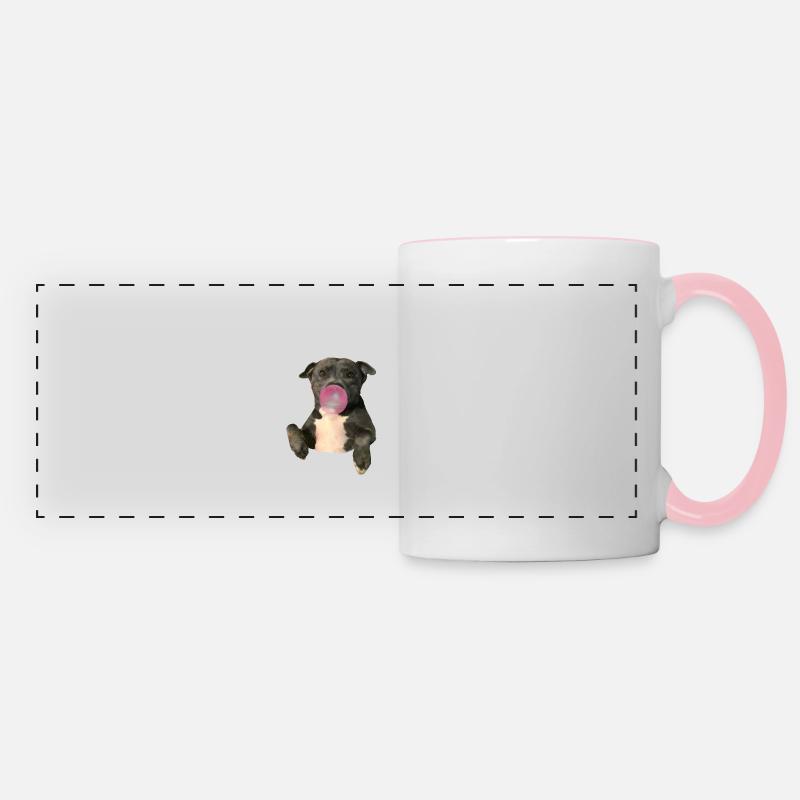 Staffordshire Bull Terrier - Panoramic Mug - white/pink