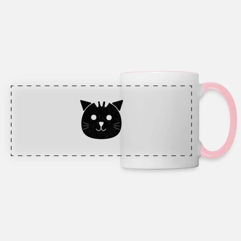 The Little Cat Otto - Panoramic Mug - white/pink