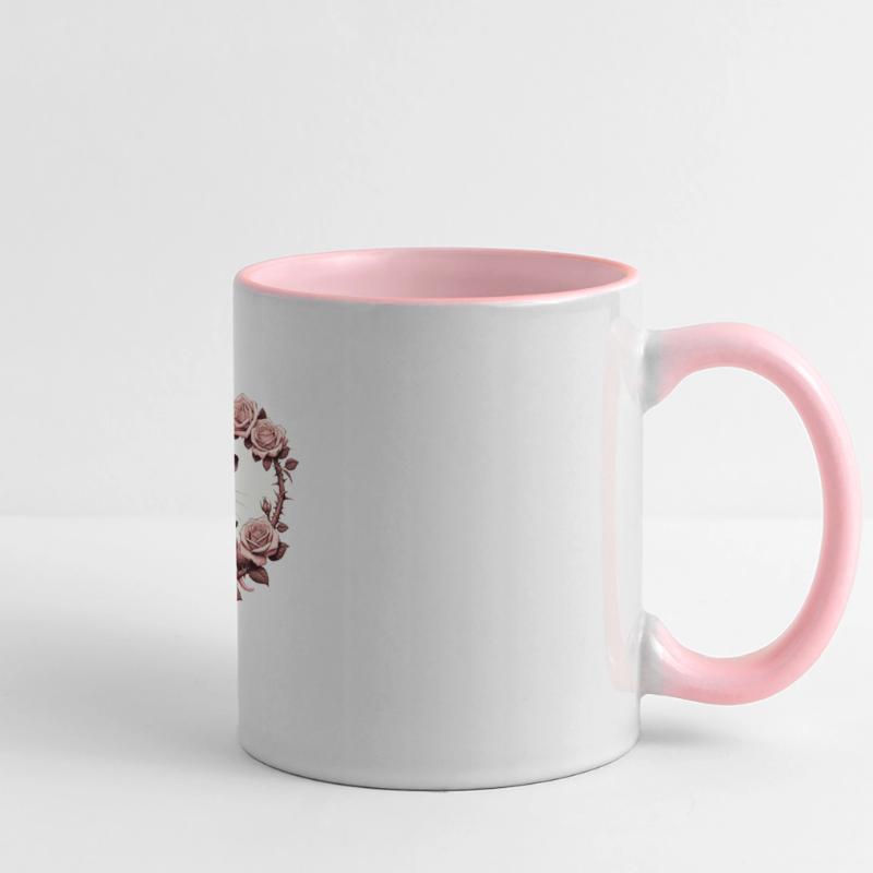 Maman opossum Mug panoramique contrasté et blanc