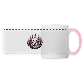 Ninja Cat - Panoramic Mug - white/pink - Front