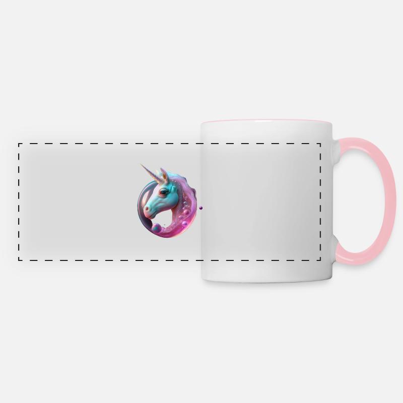 Unicorn - Panoramic Mug - white/pink