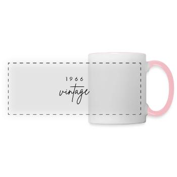 Vintage 1966 Birthday - Panoramic Mug - white/pink - Front