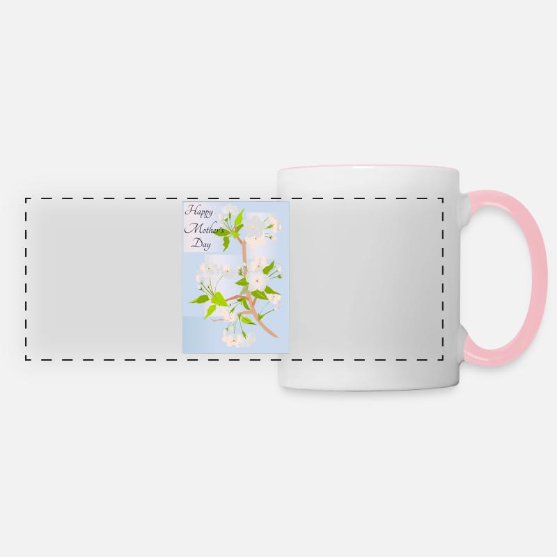 Happy Mothers Day - Panoramic Mug - white/pink